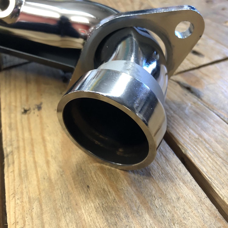 Indian Scout Bobber / Rogue front exhaust header with heatshield